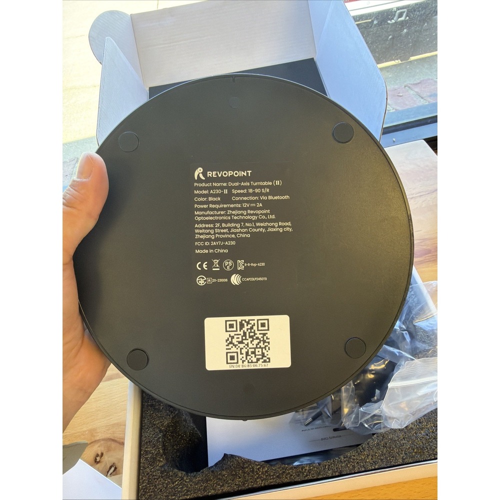 Revopoint Dual-Axis Turntable II - New Open Box - Picture 10 of 11